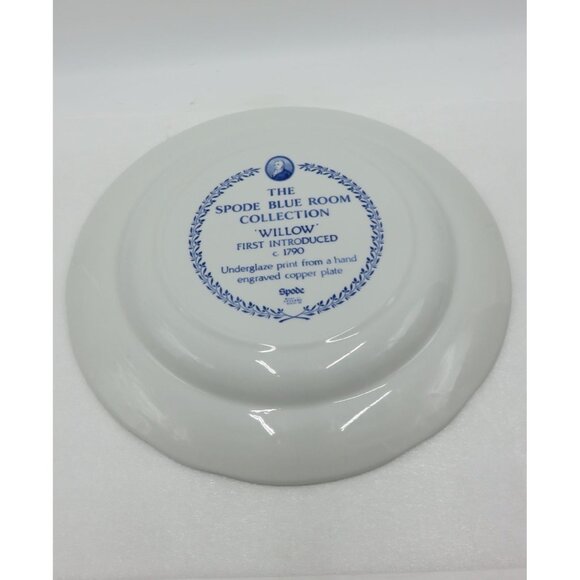 SPODE Blue Room Collection Plate WILLOW Underglaze Print 10.5 Inches Porcelain - Picture 2 of 10